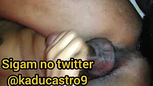 Kadu Castro moans during bareback group banging in Rio
