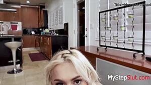 blonde teen daughter getting fucked by her horny daddy 😈 chloe temple