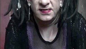 Bisexual crossdresser pissing and swallowing twice for wild fun