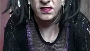 Bisexual crossdresser pissing and swallowing twice for wild fun