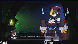 yo, check this cute mirror moment in anime style! 😍