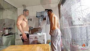 hey man, watch this magrelo dotado banging that spanish guy's tight ass hard