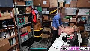 i spoted a teen 18+ stealin, gave her big cock punshment