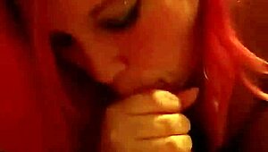 she's sucking his cock to extract every drop?