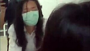 Taiwanese Crossdresser Takes It Hard in Public Toilet for a Sticky Creampie