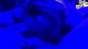 Nova Cane's Deepthroat Special on Blue Light Cock