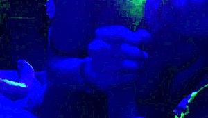 Nova Cane's Deepthroat Special on Blue Light Cock