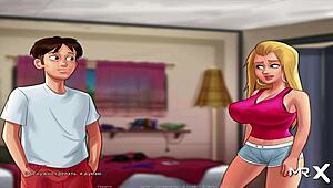 Summertime Saga Teen 18+ Shows Tits To Milf Babe