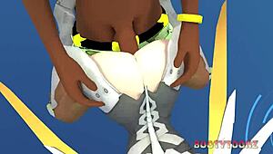 Mercy Shows Big Ass in 3D Cartoon Porn With Hard BBC