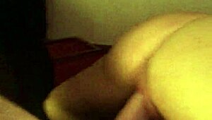 homemade amateur slut ex-gf rides big cock in thigh high heels, bending over for more.