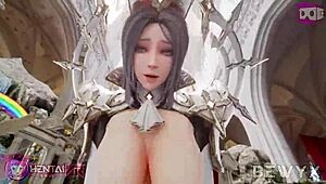 Priestess delivers divine punishment.