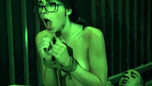 Giant Woman Dominates Guys Over Glasses Damsels!