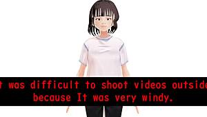 toyota nono anime girl introduces with panty flash