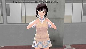 toyota nono anime girl introduces with panty flash