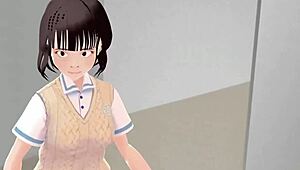 toyota nono anime girl introduces with panty flash