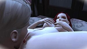 Vampire Mistress Dominates Teen in Sims 4 Cosplay, Licking Pussy and Fucking Ass Hard