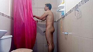 Every time my wife’s in the bathroom, I sneak a hidden camera to spy and end up banging her like a total slut!