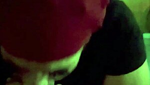 Lady deepthroats massive cock for breakfast