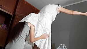 My housekeeper licks my ass for wild orgasm! 😜