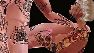 LOOK AT THESE BIG TITS IN THE CARTOON! SEX WITH HEARTBREAKERS!