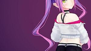 towa-sama gives monster cock handjob in pov hentai