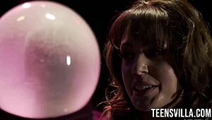 In Spidermen XXX 2, petite Sarah Shevon gets a POV blowjob from Giovanni and Francesco, her small tits bouncing in this hardcore amateur scene.