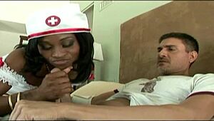 Hot Nurse Undresses for Patients During Home Visits