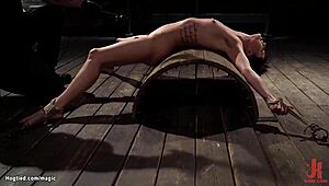 hey, check this slave bound tight on a half barrel