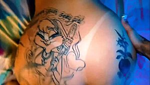 Latina Tattoo Girl Takes Anal Fuck