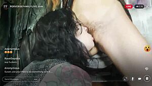 perverse family live shows lina’s hairy cunt in the kinkiest group replay.