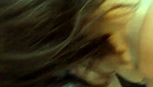 Busty babe devours cock and swallows massive cum load!