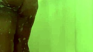 Shower time just got hotter with this ebony babe!