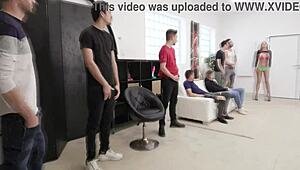 whoa, 7on1 gang bang with ria sunn is insane! 😱