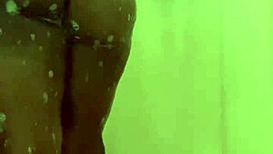 Shower time just got hotter with this ebony babe!