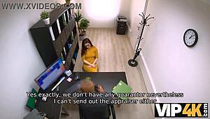 VIP4K Moist for Mortgage: Mia Evans Seals the Deal in Office