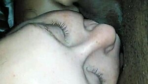 Sarah Craves Every Drop, Sucking Hard for That Interracial Mouthful!