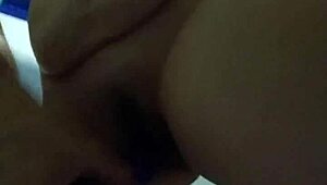 Teasing hairy pussy with dildo toys