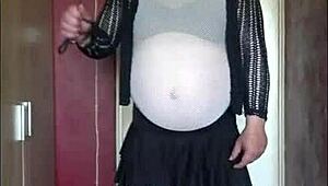 bisexual crossdresser says, i'm still waiting to be filled up with your piss. are you ready?