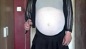 bisexual crossdresser says, i'm still waiting to be filled up with your piss. are you ready?