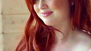 Wow! Stunning Redhead Molly Shaw Strips Naked on Balcony!