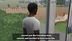 african bbc dominates cuckold's wife in part 2 of ddsims hentai adventure