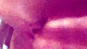 Brazilian petite brunette blows big dick in lingerie