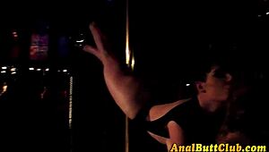 lesbian gets her ass rimmed and fingered, gaping wide 😍