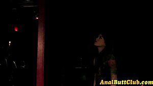 lesbian gets her ass rimmed and fingered, gaping wide 😍