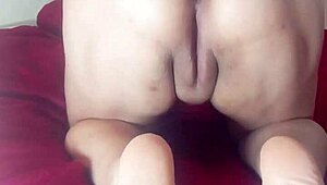 Latina Wife Masturbates Her Pussy and Ass for Husband's Friends