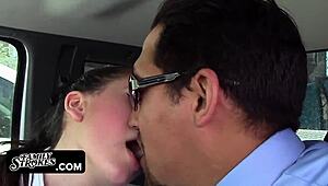 hey, latina teen and her stepdaddy get wild with big cock playtime, natural tits bouncing everywhere 😈🍆