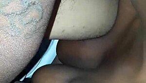 Ebony Bitch Sucks Big Black Monster Cock