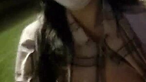 walking by the river, wanna see my big tits exposed?