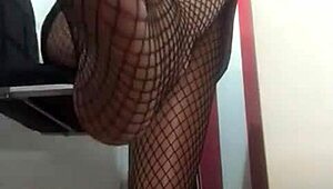 dominalucia dominatrix hypnotizing slaves with stockings and heels on webcam.