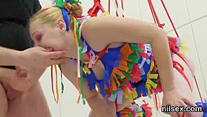 Feisty Cutie Screams in Anus Asylum During Painful Anal Treatment. What Hurts More?